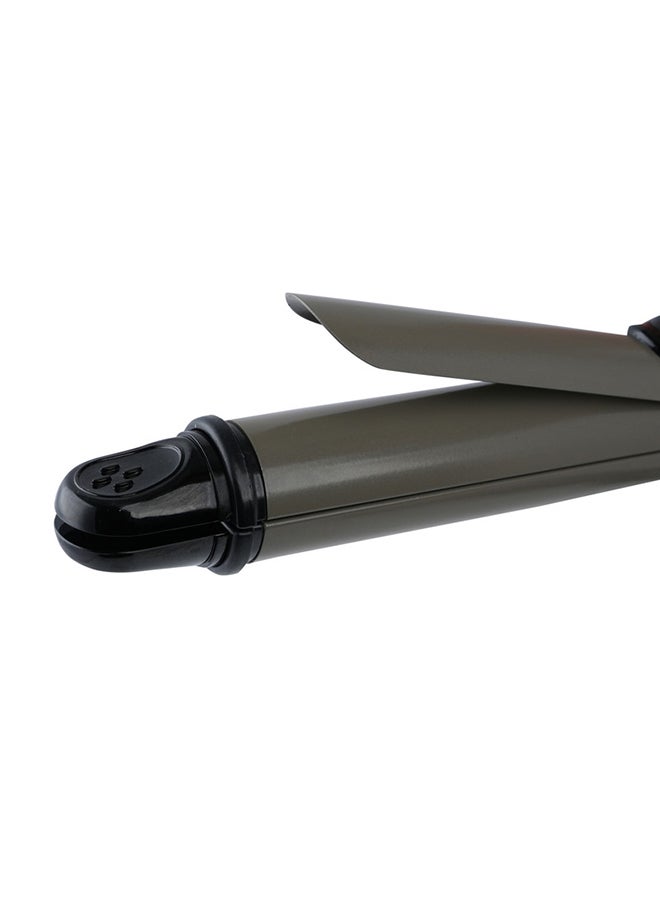 SONASHI - 2in1 Hair Curler And Straightener with Ceramic Coated Barrel  LED Display  360 Swivel Cord  On And Off Switch  Hair Styling Tool  Curler Straightener with Power 45W  300grams SHC-3005 Grey/Black 300grams - Image 1
