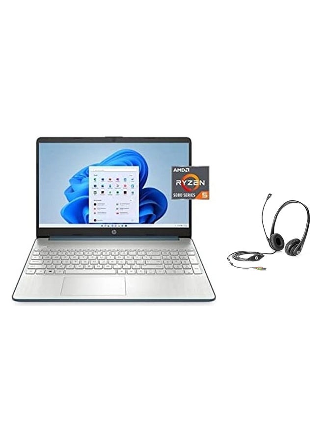 HP 15-ef2126wm (Upgraded Version) Laptop With 15.6-Inch Display, AMD Ryzen 5 5500u Processer/8GB RAM/256GB SSD/Intel UHD Graphics Windows 11 + Business Headset v2 English Silver  - Image 1