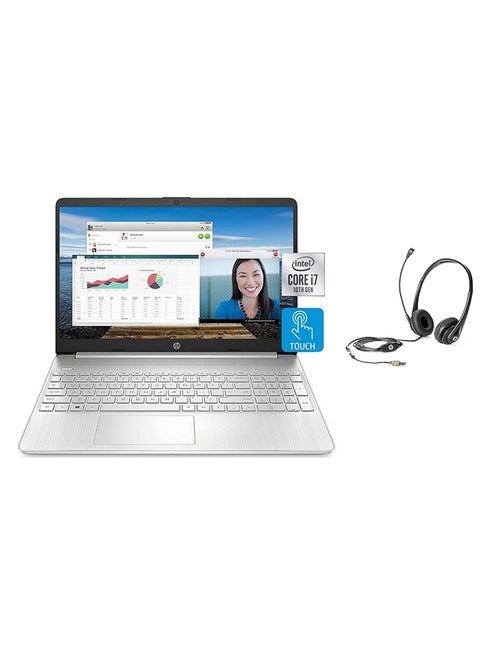 15 (Upgraded Version) Laptop Notebook With 15.6-Inch FHD IPS Touchscreen Display, Core i7-1165G7 Processer/12GB DDR4 RAM/256GB SSD/Intel UHD Graphics/Windows 11 + Headset English Silver