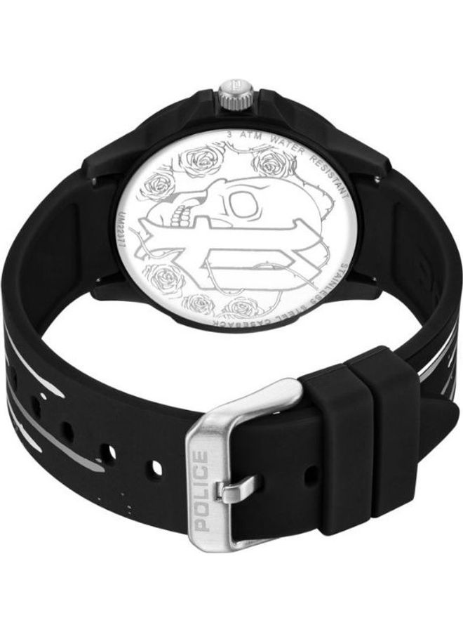 بوليس Sketch Silicone Band Analog Wrist Watch PEWUM2237769 - 40mm - Black - Image 3