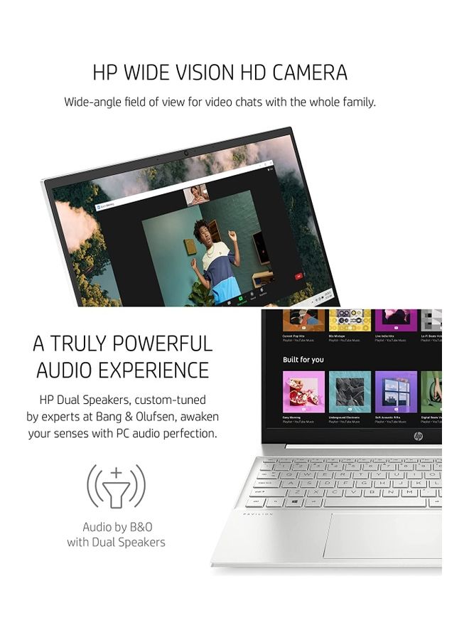 Pavilion 15 (Upgraded Version) Laptop (Upgraded Version) Laptop With 15.6-Inch Display Intel Core i7-1165G7 Processor/16GB RAM/512GB SSD/Intel XE Graphics/Windows 11 Pro English Silver - v1661151695/N53344077A_5