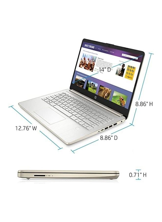 2022 Newest 14s (Upgraded Version) Laptop With 14-Inch Display, Core i5-1235U Processor/8GB RAM/512GB SSD/Intel Iris XE Graphics/Windows 11 English Gold