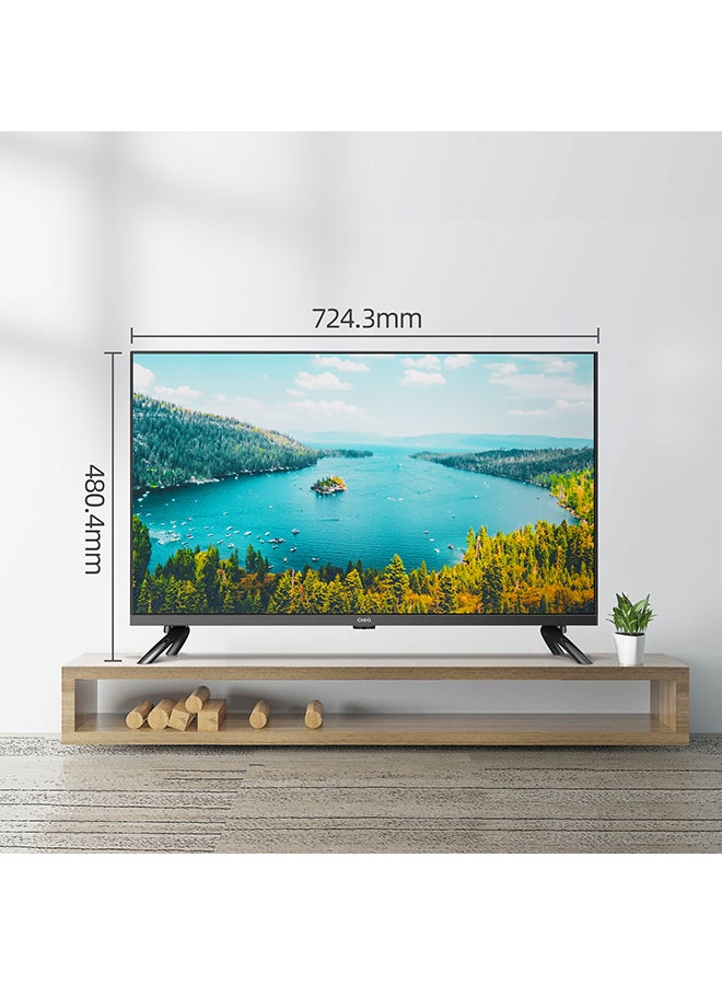 CHiQ - LED Smart TV, HD, 32 Inch, Android 11.0, HDR10, A+ Screen, WiFi, Bluetooth 5.0, Netflix, YouTube, Prime Video, Full Screen Display, HDMI, USB L32G7P Black - Image 1