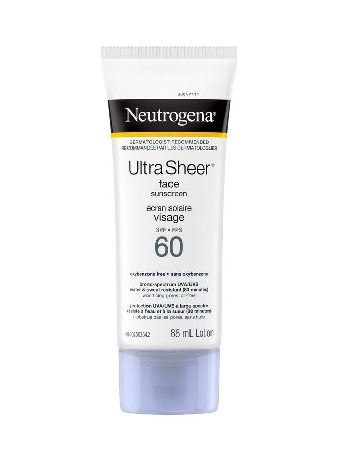Neutrogena Ultra Sheer Face Sunscreen Lotion Spf 60 88ml - Image 1