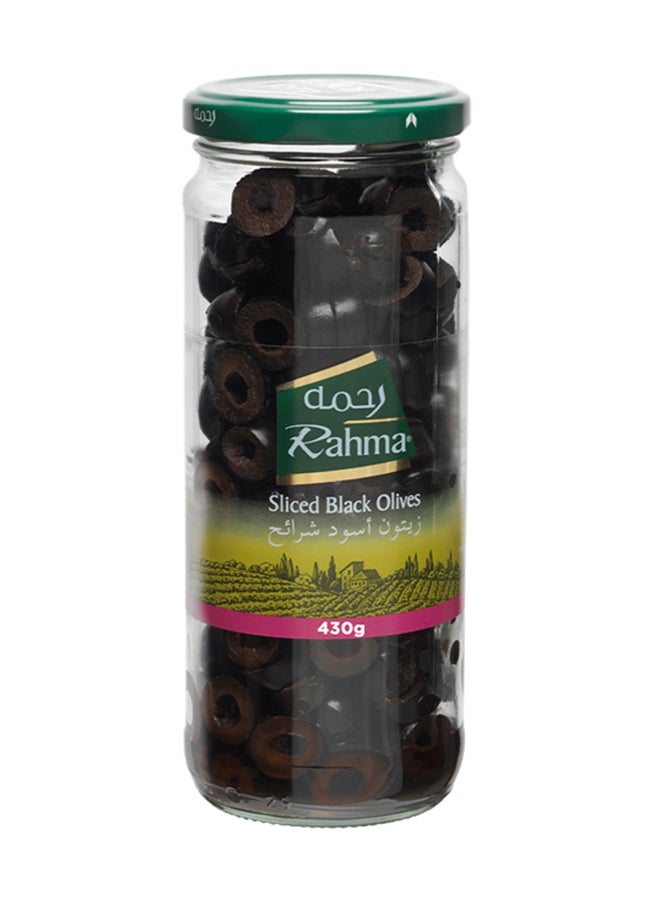 Rahma Sliced Black Olives 430grams - Image 1