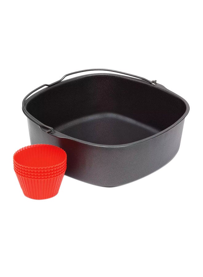 Philips Airfryer Accessory Compact Baking Master Kit HD9925/01 Black/Red - Image 1