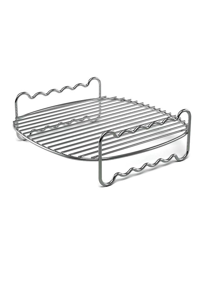 Philips - Airfryer XXL Accessories - Party Master Kit: 1 Food Separator + 1 Double Layer Accessory + 1 Recipe Booklet, Dishwasher Safe Parts - HD9950/01 HD9950/01 Silver - Image 1