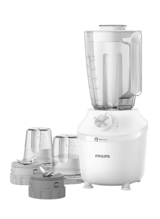 فيليبس - خلاط يوضع على الطاولة، سلسلة 3000 2.0 L 600.0 W HR2191/30 أبيض - Image 1