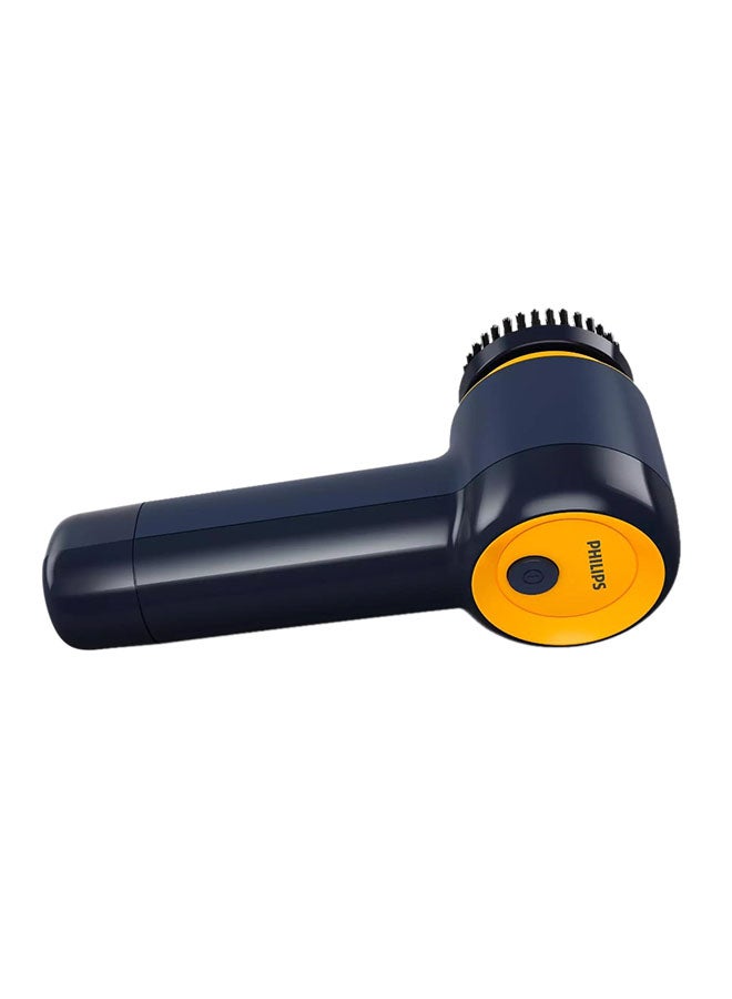 Philips - Sneaker Cleaner - 3 Rotating Brush Heads, 4 AA Batteries Included, GCA1000/60 Blue/Yellow - Image 1