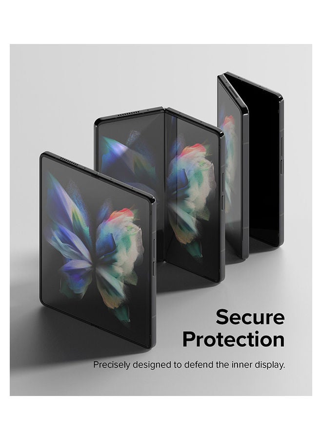 Ringke Samsung Galaxy Z Fold 4 5G 2022 Dual Easy Film Back & Front Screen Protector Clear - Image 4
