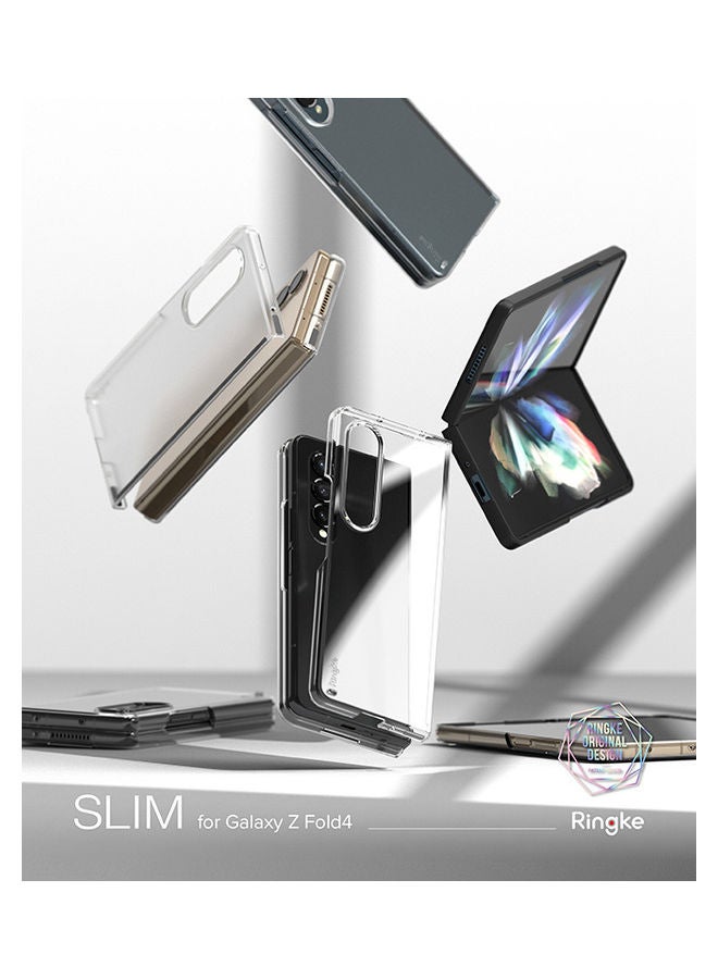 Ringke Slim Case Ultra-thin Transparent Impact-Resistant and Durable Protective Cases for Galaxy Z Fold 4 Case- Clear - Image 3