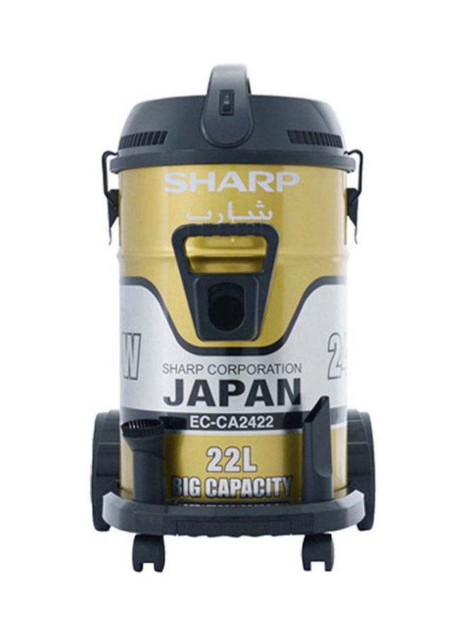 SHARP Pail Can Vacuum Cleaner Cloth Filter 22 L 2400 W EC-CA2422-Z / EC-CA2422-X Gold  - Image 1