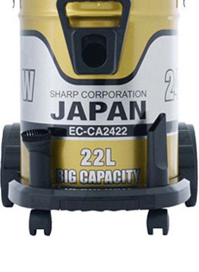 SHARP Pail Can Vacuum Cleaner Cloth Filter 22 L 2400 W EC-CA2422-Z / EC-CA2422-X Gold  - Image 3