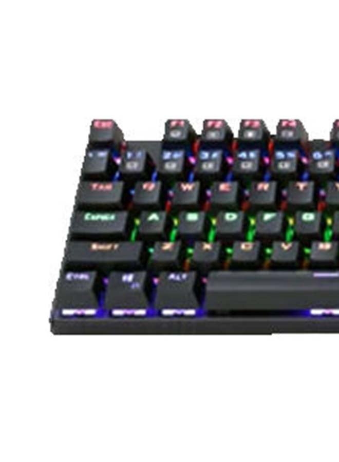REDRAGON - Redragon K565R RUDRA Gaming Mechanical Keyboard - RED Switch- Rainbow LED Lighting - English & Arabic Keys - Black - Image 1