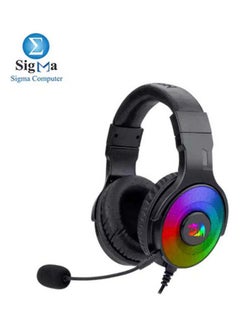 REDRAGON H350 Pandora RGB Wired Gaming Headset, Dynamic RGB Backlight - Stereo Surround-Sound - 50MM Drivers - Detachable Microphone, Over-Ear Headphones Works for PC/PS4/XBOX One/NS (Black)  - Image 1
