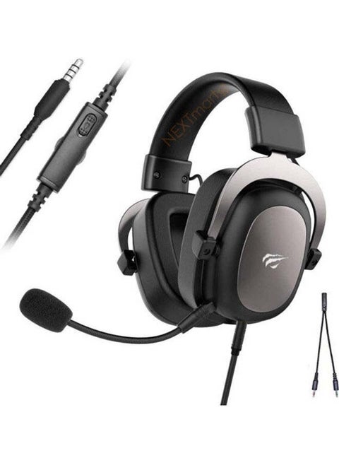 HAVIT H2002D 53MM Powerful Sound Gaming Headset With Pluggable Mic , 3.5MM Output Jack - Surround Headset