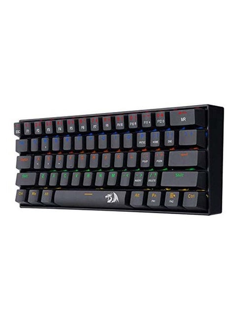 K606 LAKSHMI 60Percent Mechanical Gaming Keyboard - Rainbow Backlighting - 61 KEYS - Detachable Cable - Red Switch