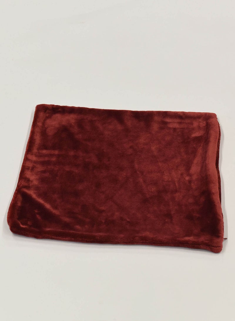 أمال غطاء وسادة ديكور مصنوعة من البوليستر 100٪ مقاس 45×45 سم لديكور غرفتي النوم والمعيشة، لون أحمر بوليستر أحمر Standard Size  - Image 2