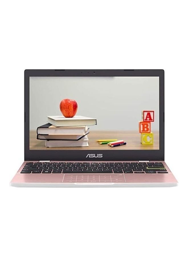 ASUS - E210MA Laptop With 11.6-Inch Full HD Display, Celeron N4020 Processer/4GB RAM/128GB SSD/Intel UHD Graphics/Windows 10/International Version  With Laptop Stand And Norton Anti Virus English Rose Pink - Image 1