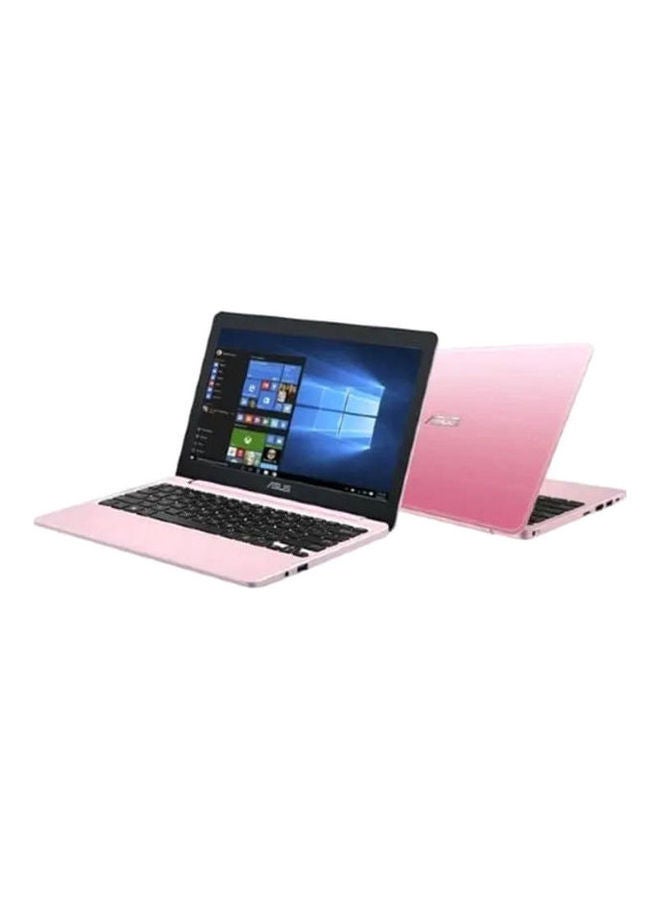 ASUS - E210MA Laptop With 11.6-Inch Full HD Display, Celeron N4020 Processer/4GB RAM/128GB SSD/Intel UHD Graphics/Windows 10/International Version  With Laptop Stand And Norton Anti Virus English Rose Pink - Image 1