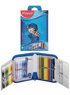 Maped Karate Pencil Case With Accessories Set Multicolour  - Image 1