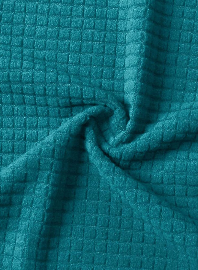 غطاء أريكة ناعم قابل للتمدد ومضاد للانزلاق باللون الأزرق 35.0x27.0x7.0 سم - Image 3
