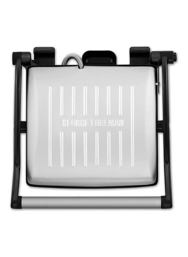 George Foreman Non-Stick Electric Grill-Flat Open Griddle, Panini Press, and Sandwich Maker, Restaurant & Office Use 1800 W 26250 Silver - Image 1