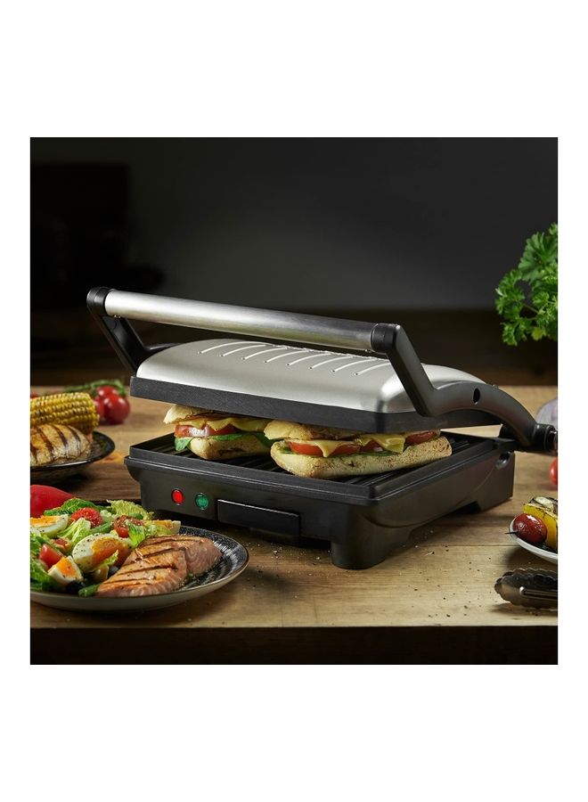 George Foreman Non-Stick Electric Grill-Flat Open Griddle, Panini Press, and Sandwich Maker, Restaurant & Office Use 1800 W 26250 Silver - Image 2
