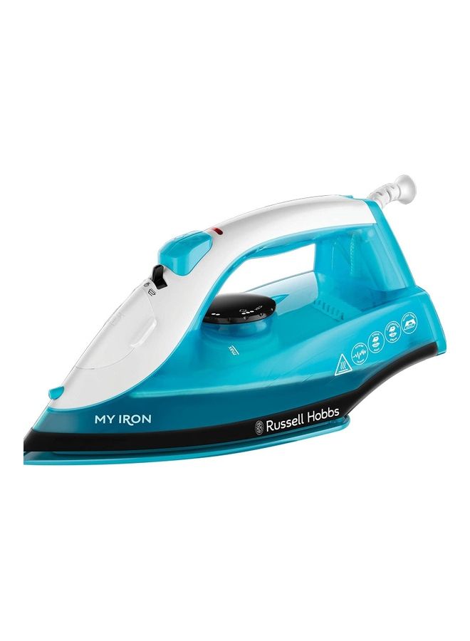 Russell Hobbs - Steam Iron ,Ceramic Soleplate, 260ml Tank, 2m Cord, Self-Clean 260 ml 1800 W 25580 Blue - Image 1