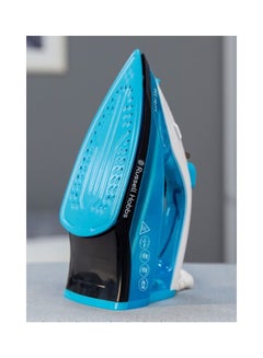 Russell Hobbs Steam Iron ,Ceramic Soleplate, 260ml Tank, 2m Cord, Self-Clean 260 ml 1800 W 25580 Blue  - Image 3