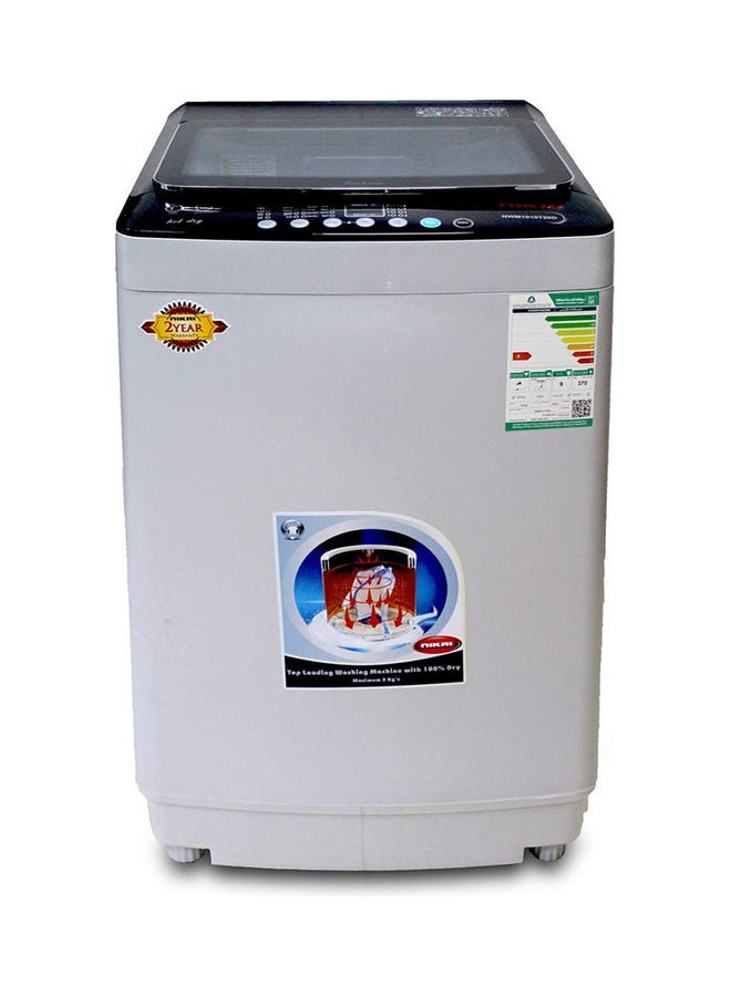 NIKAI - Top Load Fully Automatic Washing Machine With Dry Function 9 kg NWM1010T22D Grey - Image 1