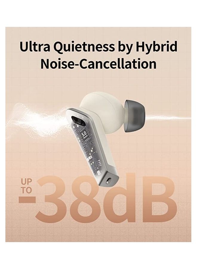 EDIFIER TWS NB2 PRO True Wireless Earbuds with Active Noise Cancellation Immersive Panoramic Surround Sound Effect Automatic In Ear Detection White - Image 4