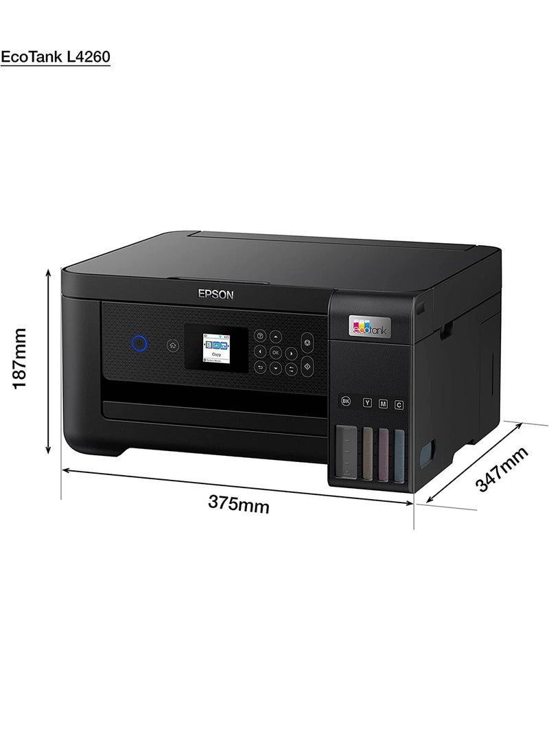 إبسون طابعة 3 في 1 EcoTank L4260 Home Ink Tank Printer مع ورق ملون A4 مزدوج الجوانب  - Image 5