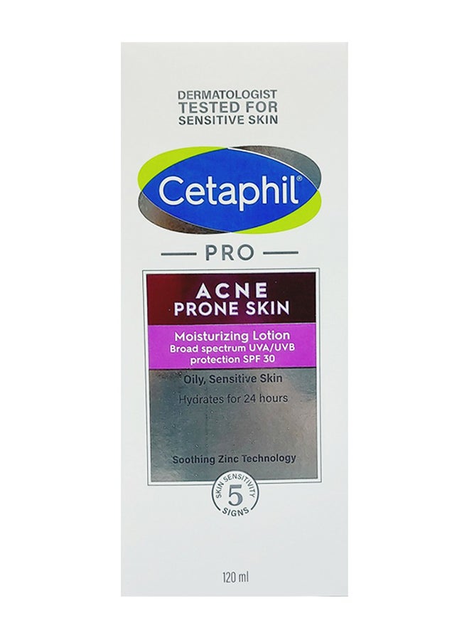 Cetaphil Pro Acne Prone Skin Spf30 Moisturizing Lotion White 120ml - Image 2