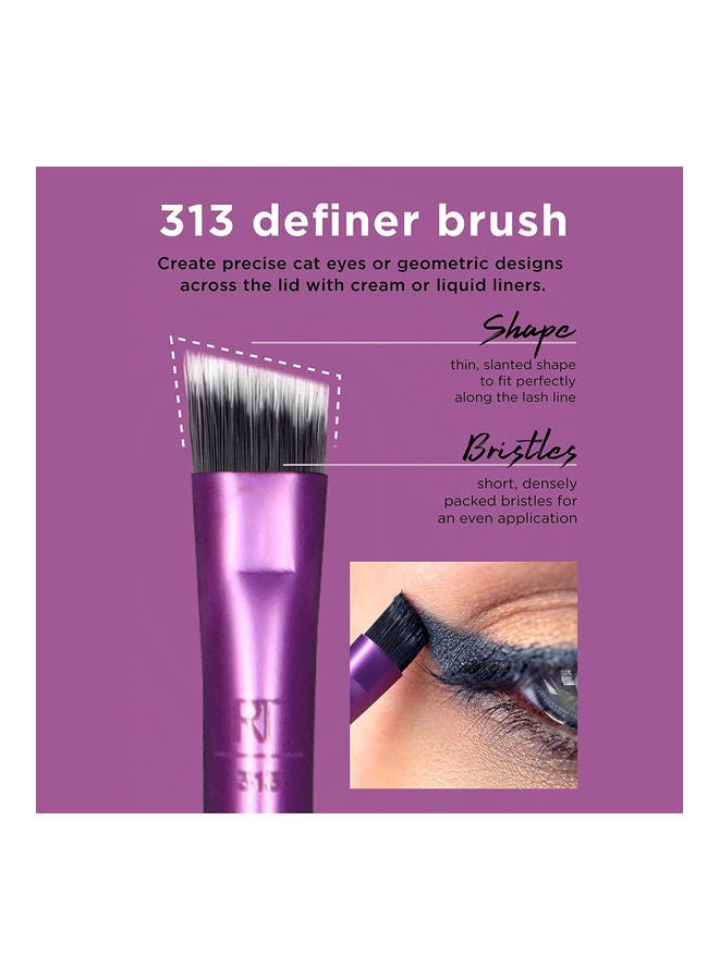 REAL TECHNIQUES - Eyeshadow Brush Set, Makeup With Gel Eyeliner, Flat Eye, And Eyelash Brushes, Sponge Blender For Eyeshadow, Foundation, Blush, And Concealer Set Of 13 Set of 01991,01997 - Image 1