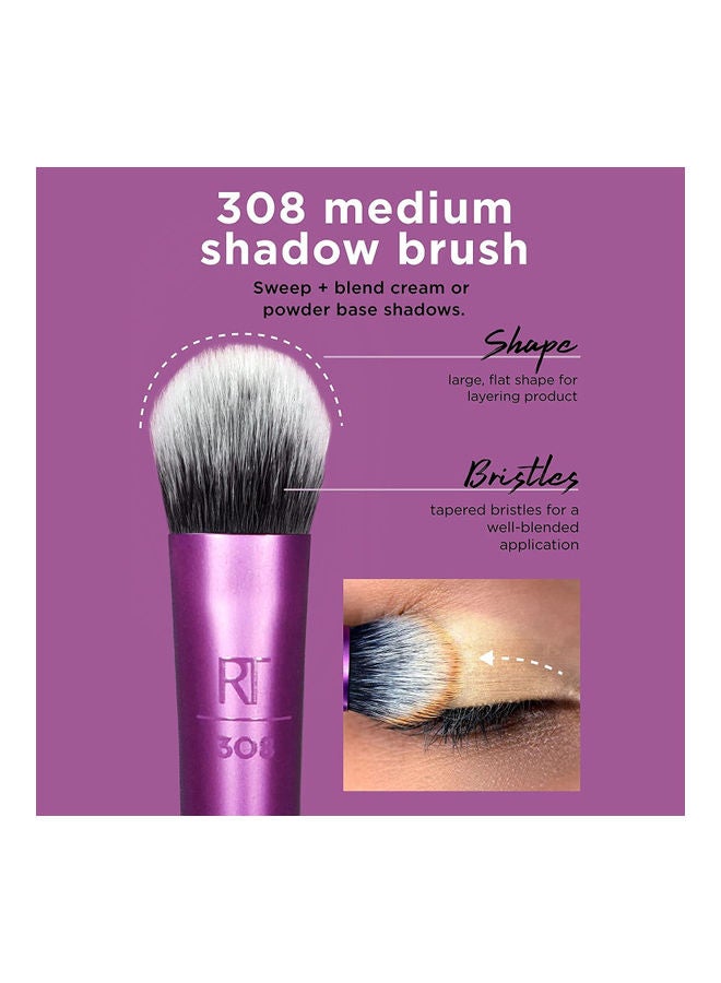 REAL TECHNIQUES - Eyeshadow Brush Set, Makeup With Gel Eyeliner, Flat Eye, And Eyelash Brushes, Sponge Blender For Eyeshadow, Foundation, Blush, And Concealer Set Of 13 Set of 01991,01997 - Image 1