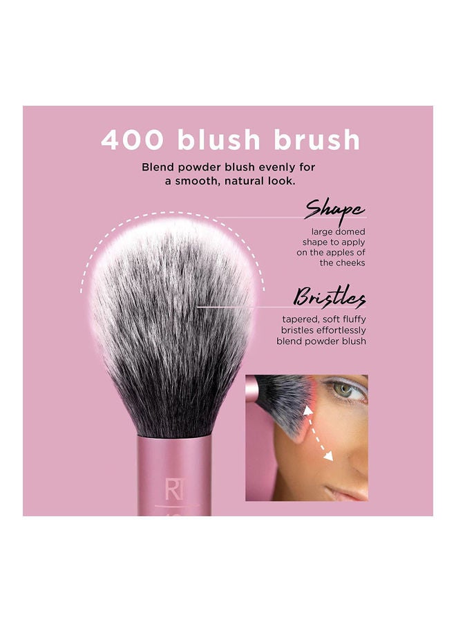 REAL TECHNIQUES - Eyeshadow Brush Set, Makeup With Gel Eyeliner, Flat Eye, And Eyelash Brushes, Sponge Blender For Eyeshadow, Foundation, Blush, And Concealer Set Of 13 Set of 01991,01997 - Image 1
