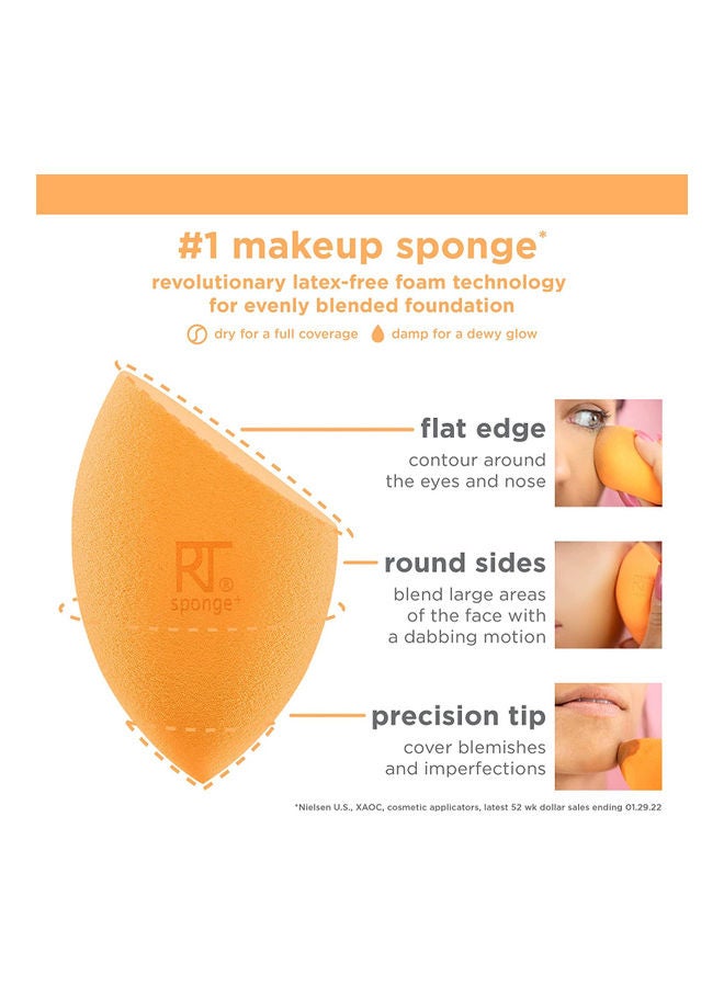 REAL TECHNIQUES - Eyeshadow Brush Set, Makeup With Gel Eyeliner, Flat Eye, And Eyelash Brushes, Sponge Blender For Eyeshadow, Foundation, Blush, And Concealer Set Of 13 Set of 01991,01997 - Image 1