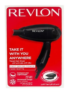 Revlon Super Hair Dryer Black/Blue 22cm  - Image 4