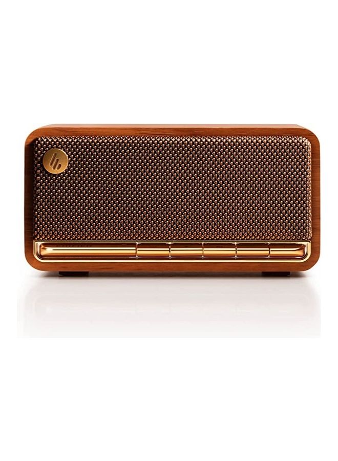 EDIFIER - MP230 Retro Bluetooth Portable Speaker with Classic Design and Full Range Driver Bluetooth 5.0 and 10 Hour Battery Life Brown - Image 1