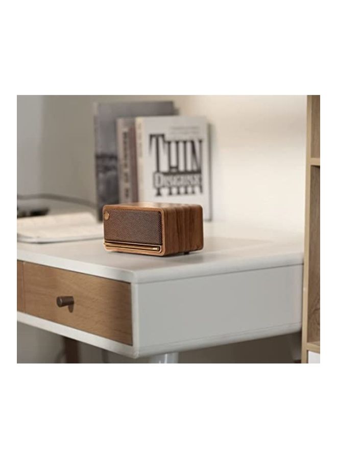 EDIFIER - MP230 Retro Bluetooth Portable Speaker with Classic Design and Full Range Driver Bluetooth 5.0 and 10 Hour Battery Life Brown - Image 1