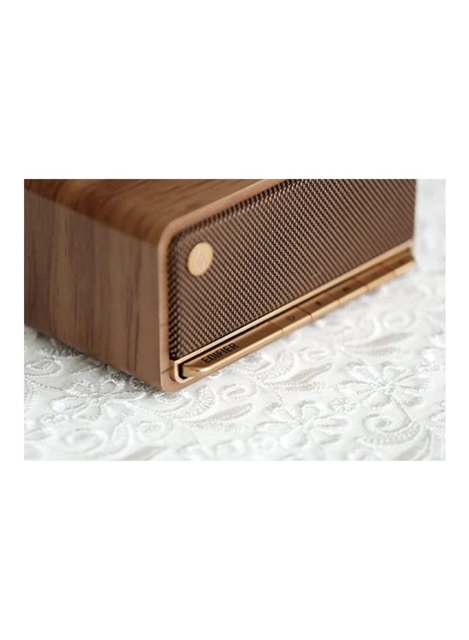 EDIFIER - MP230 Retro Bluetooth Portable Speaker with Classic Design and Full Range Driver Bluetooth 5.0 and 10 Hour Battery Life Brown - Image 1