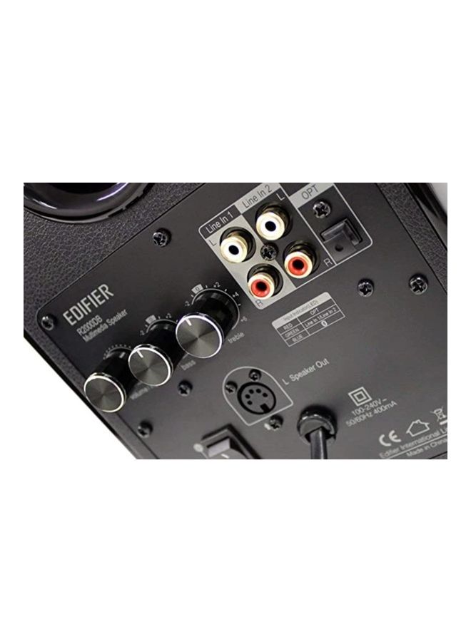 EDIFIER - R2000DB Powered Bluetooth Bookshelf Speakers - Near-Field Studio Monitors - Optical Input - 120 Watts RMS Brown - Image 1