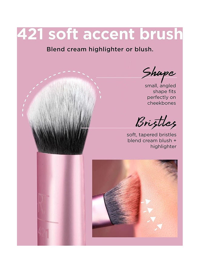 REAL TECHNIQUES Artist Essential Makeup Brush Set,Includes Eye Liner Brush And Foundation Brush With Miracle Complexion Sponge Set of 1566,1895 - Image 4