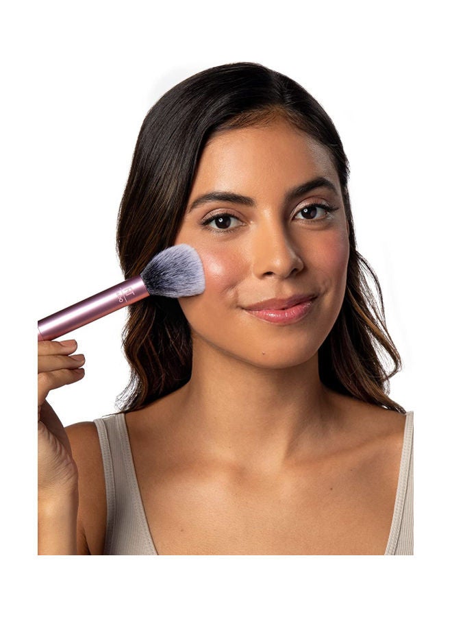 REAL TECHNIQUES Expert Face Professional Foundation Makeup Brush And Ultra Plush Blush Makeup Brush With Miracle Complexion Sponge, Beauty Sponge For Makeup Blending Set of 1407, 1411, 1566  - Image 5