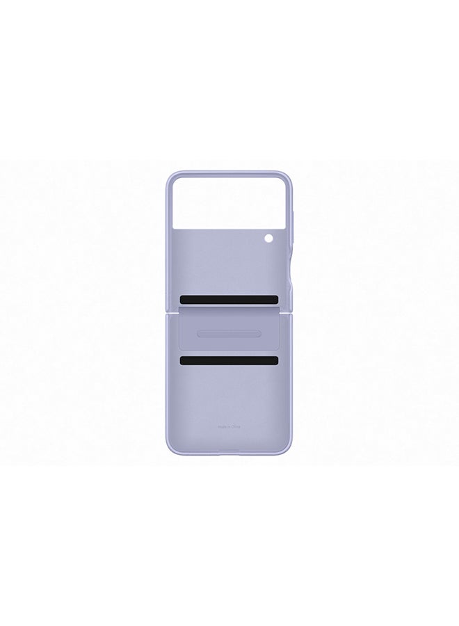 سامسونج غطاء حماية فليب 4 قلاب من الجلد بنفسجي هاديء - Image 5