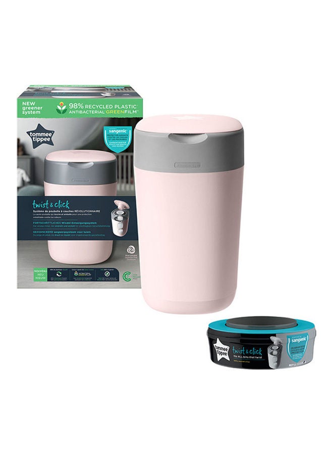 tommee tippee - Twist And Click With Sangenic Cassette - Pink - Image 1
