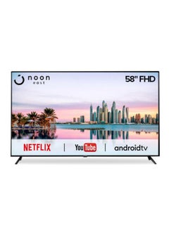 شاشة تلفزيون ذكية 4K UHD مقاس 58 بوصة - تلفزيون بنظام أندرويد مفتوح المصدر