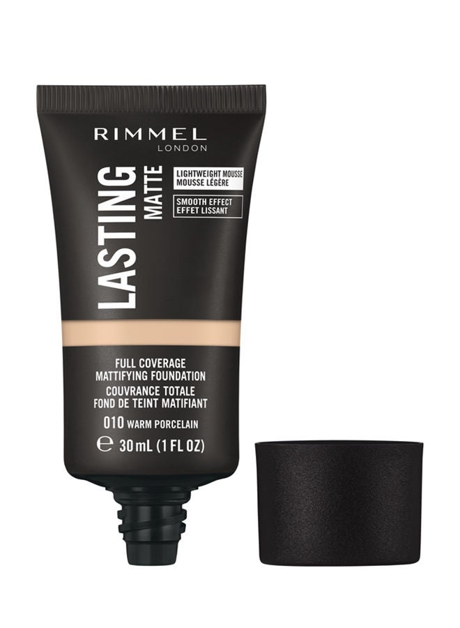 RIMMEL LONDON Lasting Finish Matte Foundation 010 Warm Porcelain  - Image 1