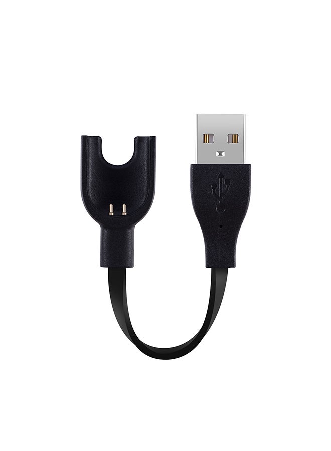 Voberry - USB Charging Cable For Xiaomi Mi Band 3 0.15meter Black - Image 1